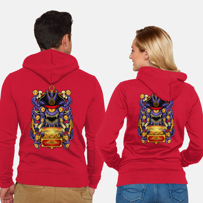 Pirate Beholder-Unisex-Zip-Up-Sweatshirt-spoilerinc