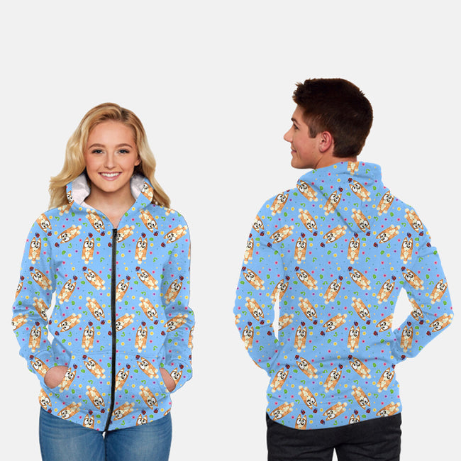 Poor Little Bug On The Wall-Unisex-All Over Print Zip-Up-Sweatshirt-Alexhefe