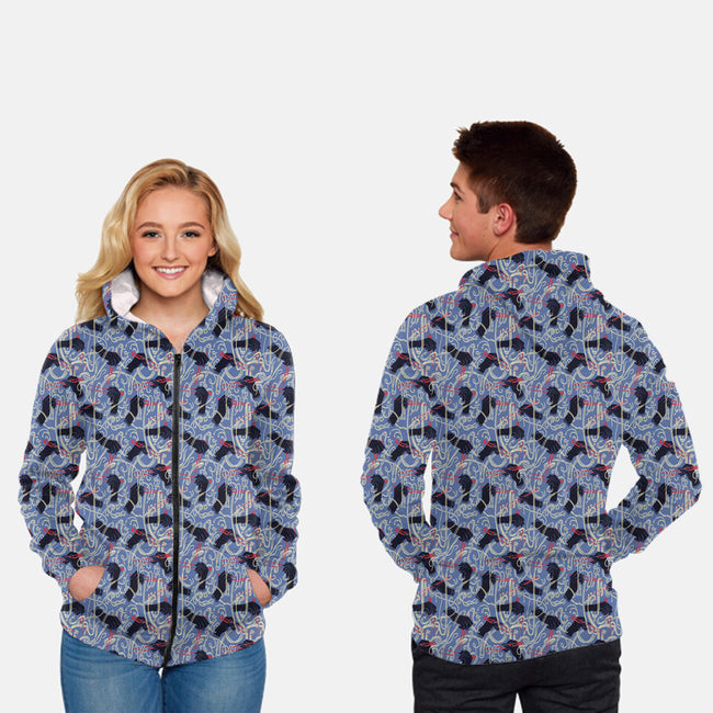 Ramen Ramen Ramen-Unisex-All Over Print Zip-Up-Sweatshirt-FHoffman