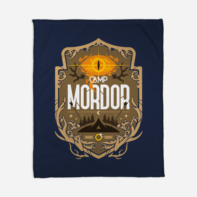 Camp Mordor-None-Fleece-Blanket-BadBox