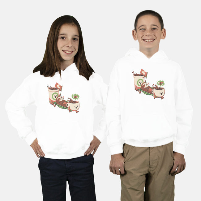 Coffee Rescue-Youth-Pullover-Sweatshirt-tobefonseca