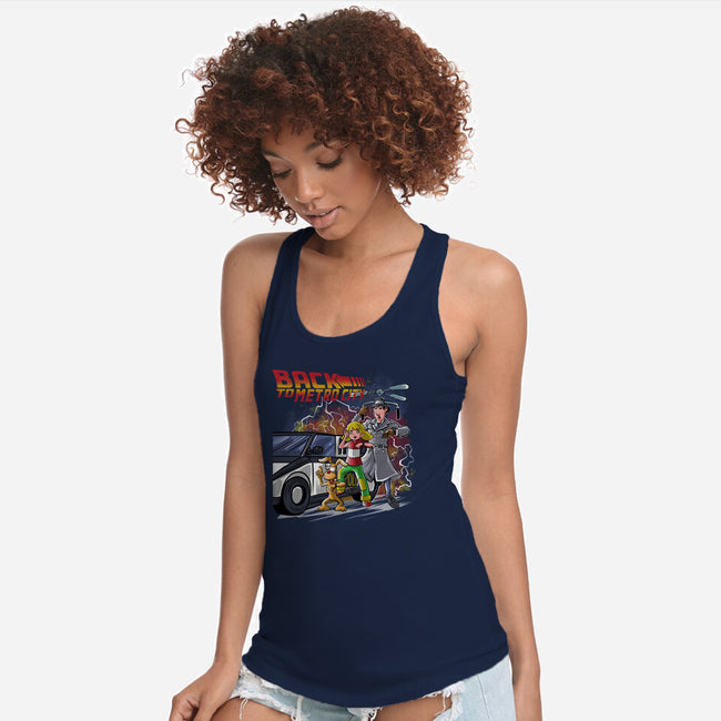 Back To Metro City-Womens-Racerback-Tank-zascanauta