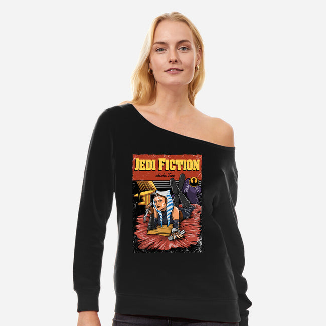 Jedi Fiction-Womens-Off Shoulder-Sweatshirt-joerawks