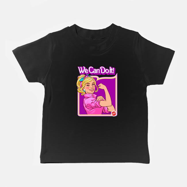 Barbie Can Do It-Baby-Basic-Tee-hugohugo