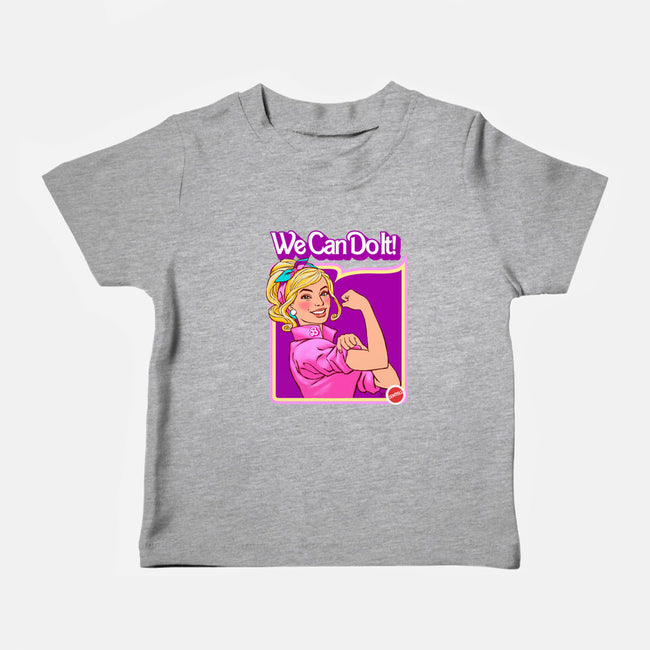 Barbie Can Do It-Baby-Basic-Tee-hugohugo