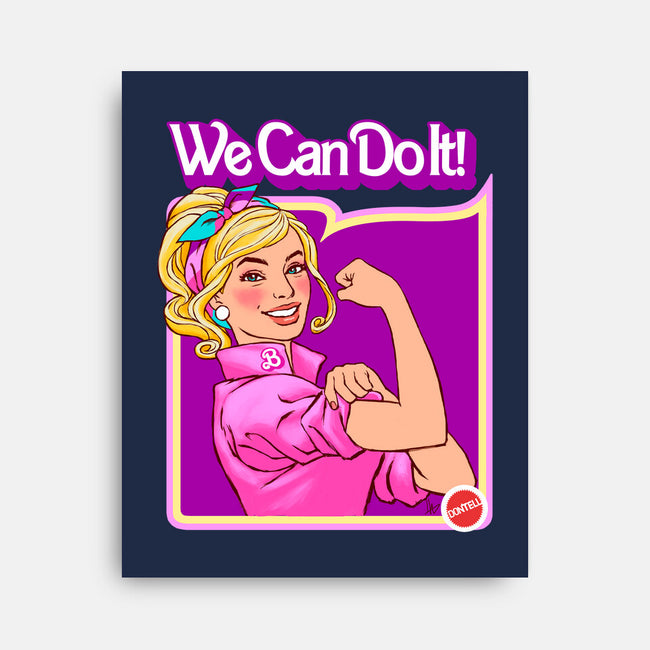 Barbie Can Do It-None-Stretched-Canvas-hugohugo