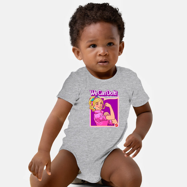 Barbie Can Do It-Baby-Basic-Onesie-hugohugo