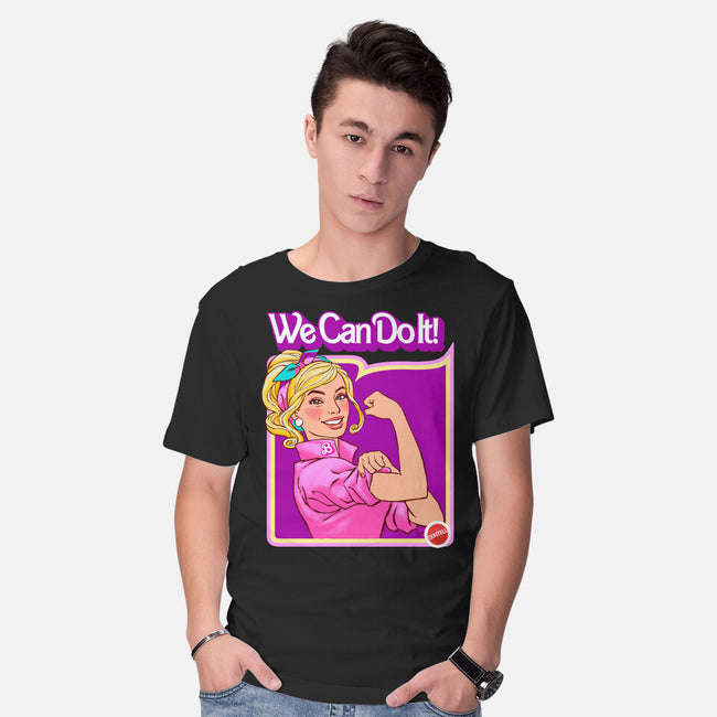 Barbie Can Do It-Mens-Basic-Tee-hugohugo