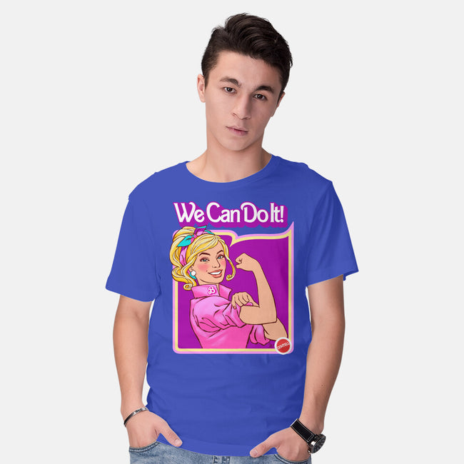 Barbie Can Do It-Mens-Basic-Tee-hugohugo