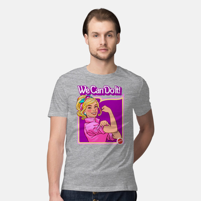 Barbie Can Do It-Mens-Premium-Tee-hugohugo