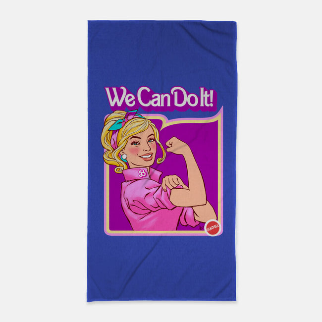 Barbie Can Do It-None-Beach-Towel-hugohugo