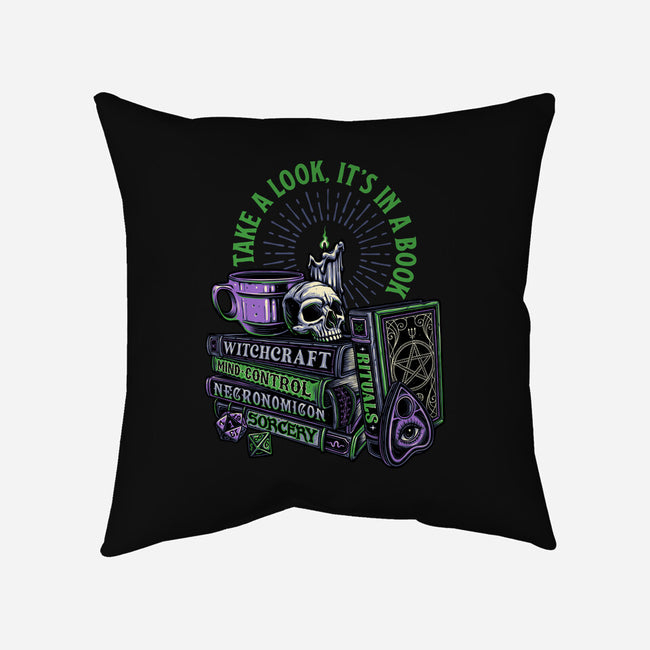 Dark Books-None-Removable Cover-Throw Pillow-momma_gorilla