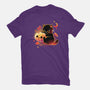 Demon Cat Halloween-Mens-Basic-Tee-NemiMakeit