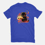 Demon Cat Halloween-Mens-Basic-Tee-NemiMakeit