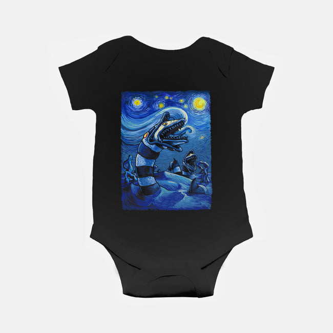 Starry Saturn-Baby-Basic-Onesie-daobiwan