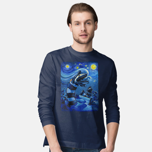 Starry Saturn-Mens-Long Sleeved-Tee-daobiwan