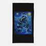 Starry Saturn-None-Beach-Towel-daobiwan