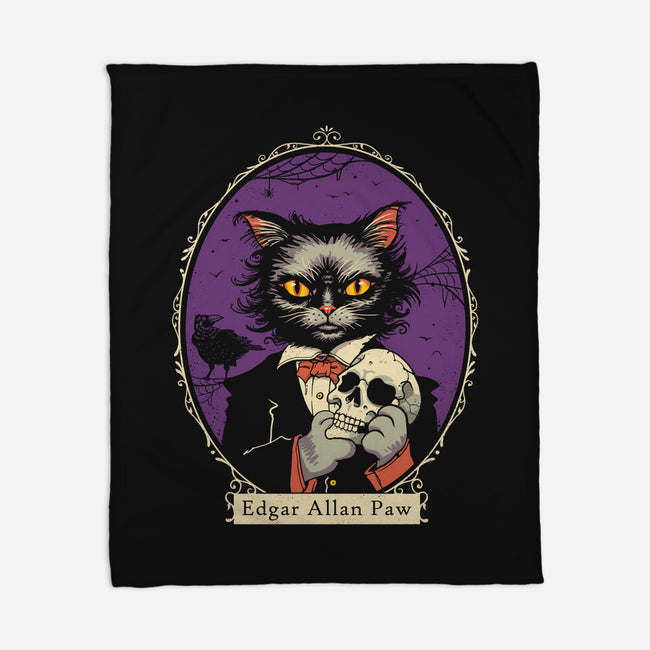 Edgar Allan Paw-None-Fleece-Blanket-vp021