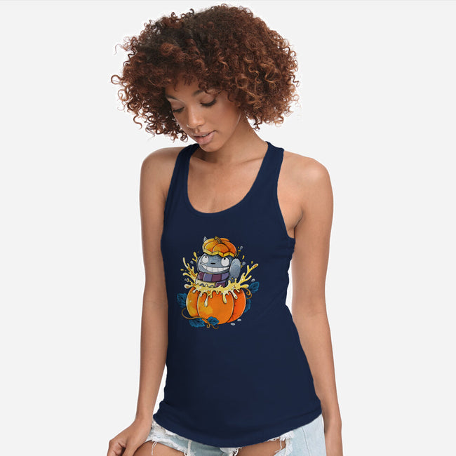 Neighbor Pumpkin-Womens-Racerback-Tank-Vallina84