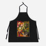 Samurai Sukubi VS Shurekku-Unisex-Kitchen-Apron-Bruno Mota