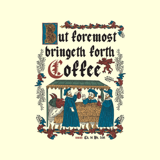 But First Coffee Medieval Style-None-Zippered-Laptop Sleeve-Nemons