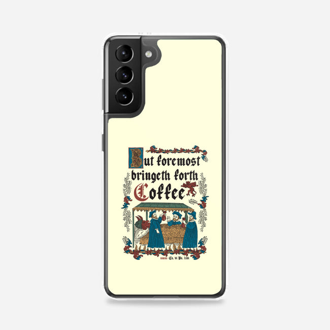 But First Coffee Medieval Style-Samsung-Snap-Phone Case-Nemons