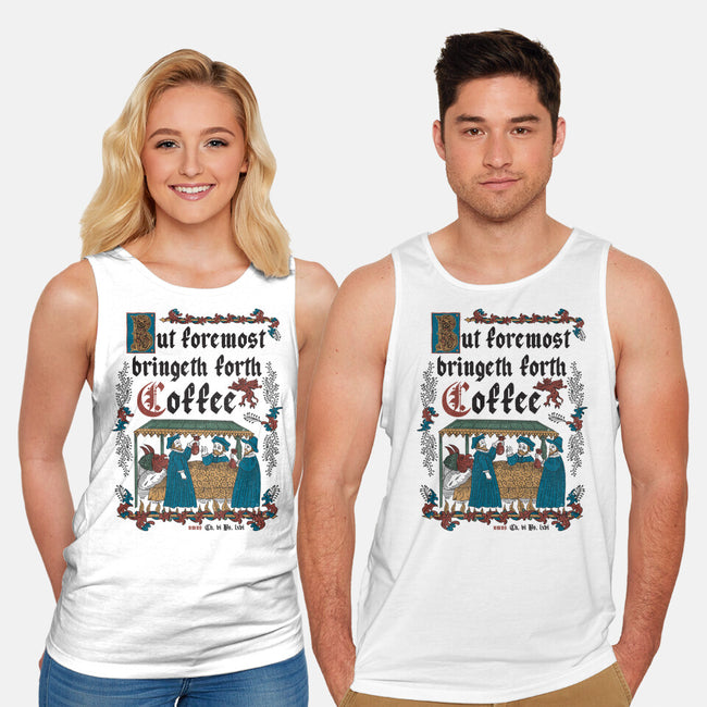 But First Coffee Medieval Style-Unisex-Basic-Tank-Nemons