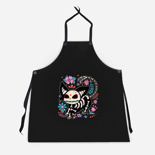 Day Skeleton-Unisex-Kitchen-Apron-IKILO