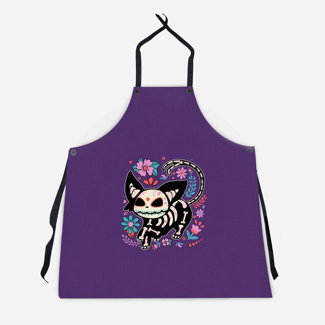 Day Skeleton-Unisex-Kitchen-Apron-IKILO