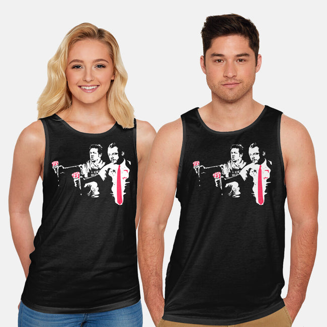 Strawberry Fiction-Unisex-Basic-Tank-rocketman_art