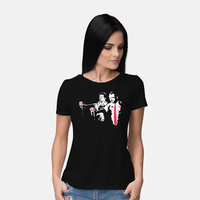 Strawberry Fiction-Womens-Basic-Tee-rocketman_art