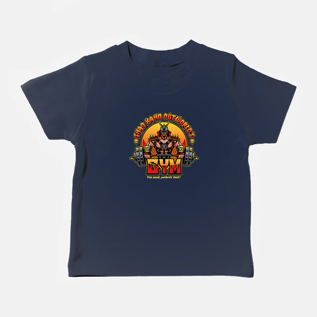 Outworld's Gym-Baby-Basic-Tee-demonigote