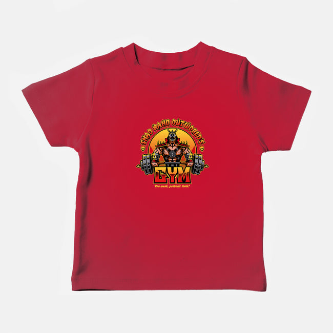 Outworld's Gym-Baby-Basic-Tee-demonigote