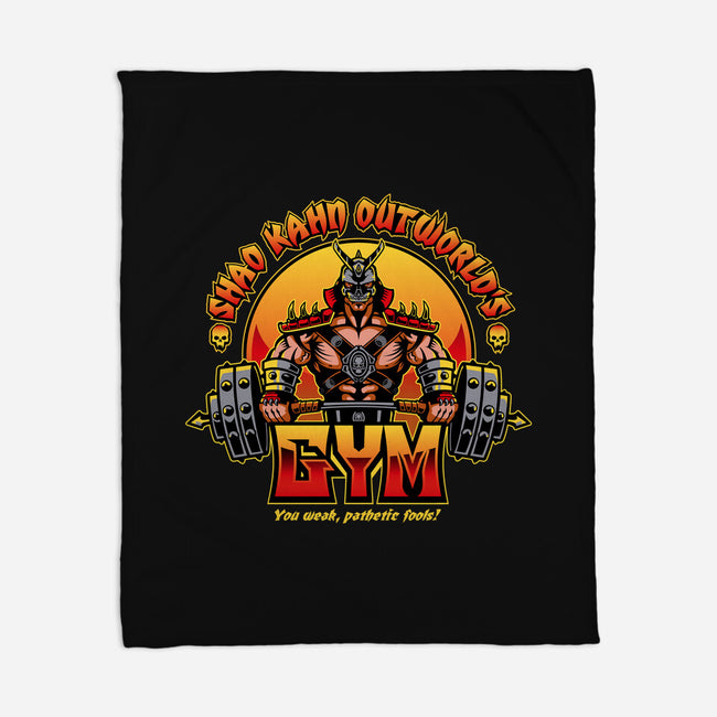 Outworld's Gym-None-Fleece-Blanket-demonigote