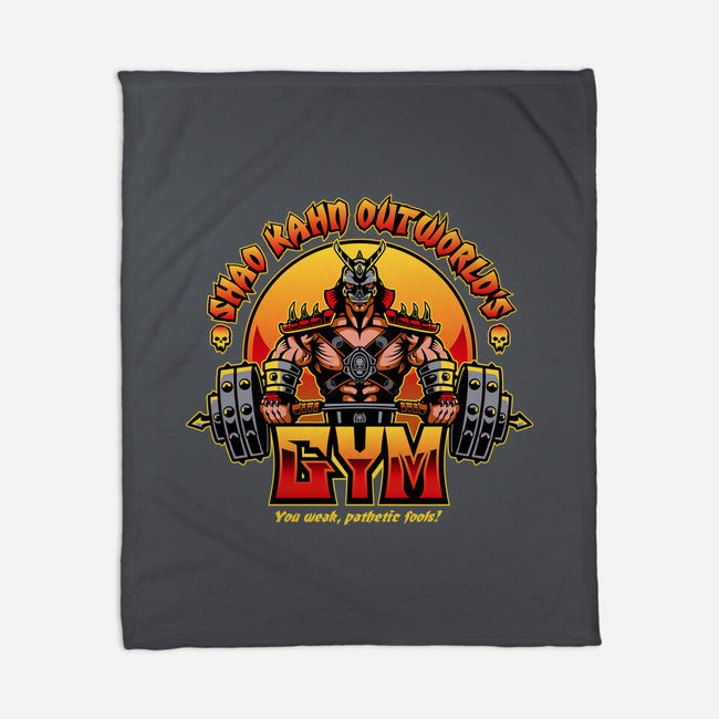 Outworld's Gym-None-Fleece-Blanket-demonigote