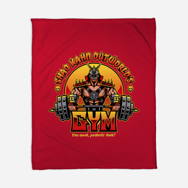 Outworld's Gym-None-Fleece-Blanket-demonigote