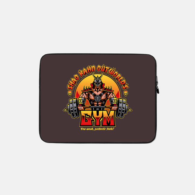 Outworld's Gym-None-Zippered-Laptop Sleeve-demonigote