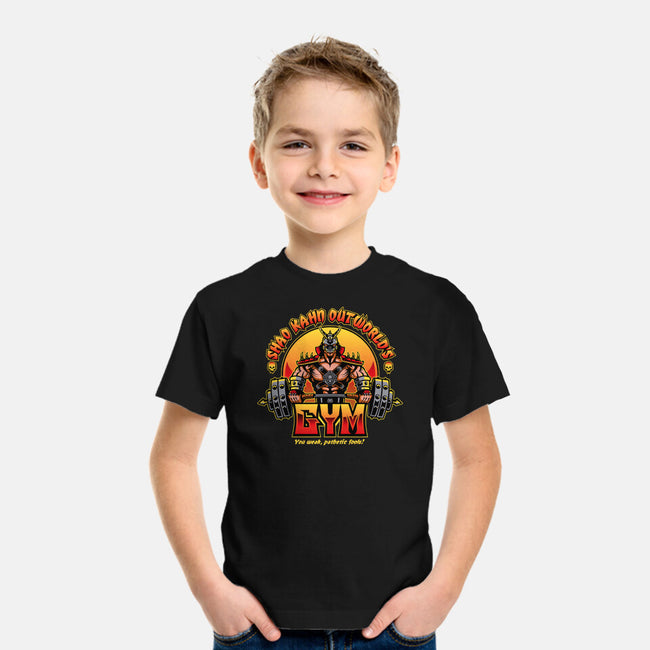 Outworld's Gym-Youth-Basic-Tee-demonigote