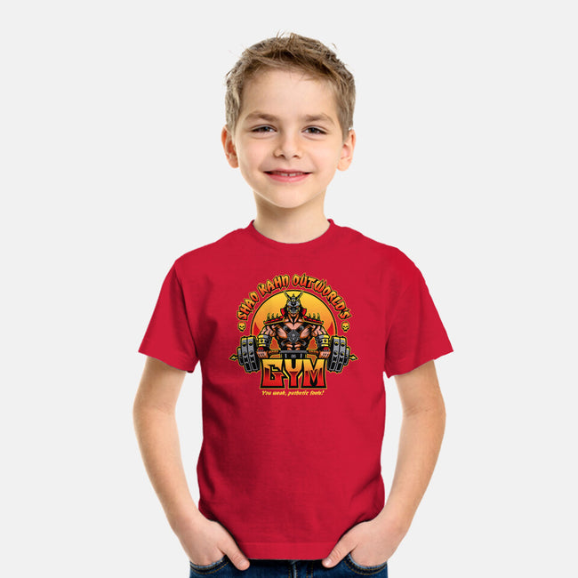 Outworld's Gym-Youth-Basic-Tee-demonigote