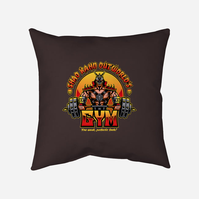 Outworld's Gym-None-Non-Removable Cover w Insert-Throw Pillow-demonigote