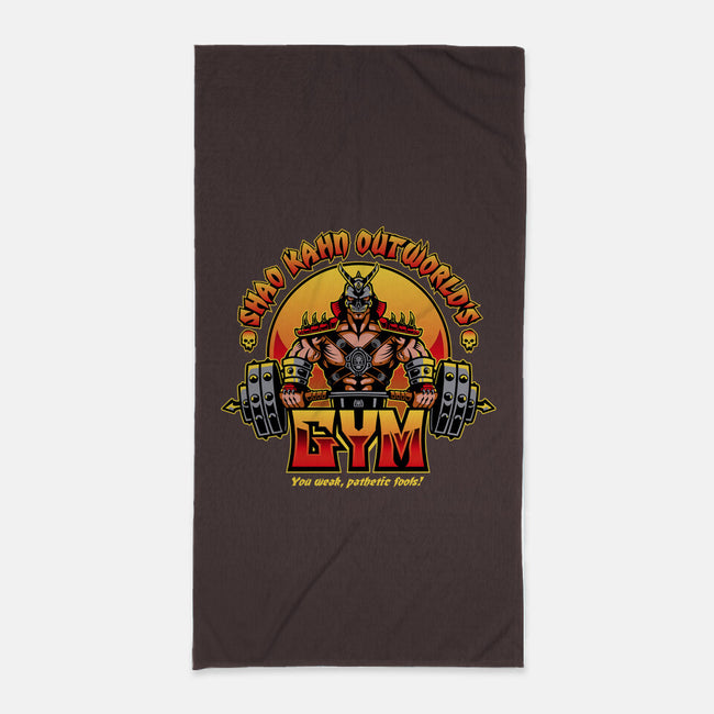 Outworld's Gym-None-Beach-Towel-demonigote