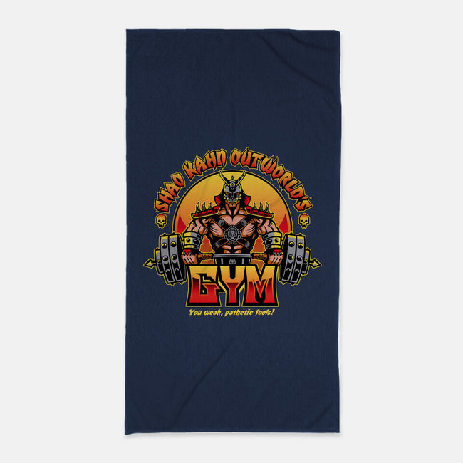 Outworld's Gym-None-Beach-Towel-demonigote