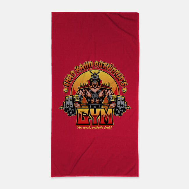 Outworld's Gym-None-Beach-Towel-demonigote