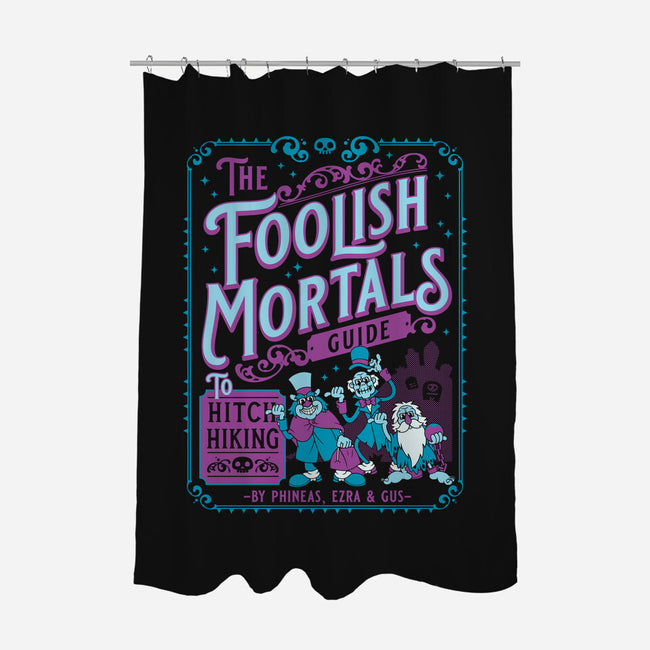 Foolish Mortals Hitchhiking Guide-None-Polyester-Shower Curtain-Nemons