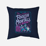 Foolish Mortals Hitchhiking Guide-None-Removable Cover-Throw Pillow-Nemons