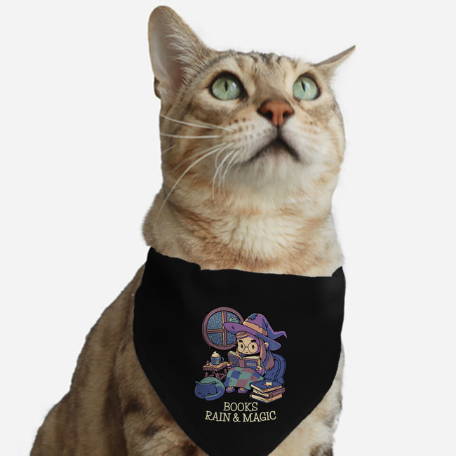 Books Rain And Magic-Cat-Adjustable-Pet Collar-Geekydog