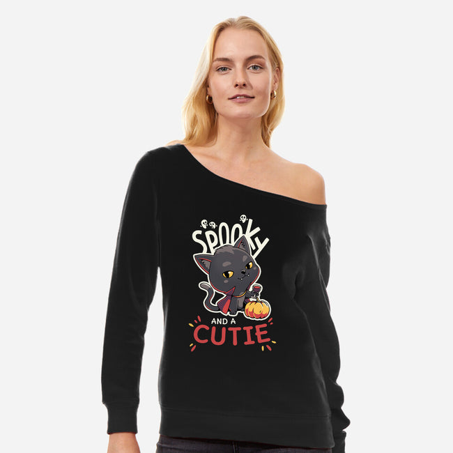 Spooky Cutie-Womens-Off Shoulder-Sweatshirt-Geekydog