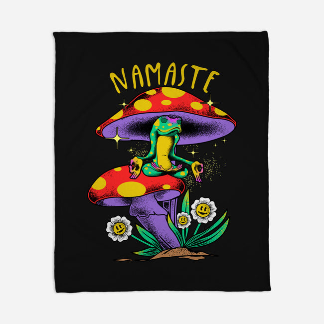 Namaste Meditation-None-Fleece-Blanket-heydale