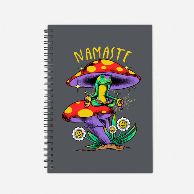 Namaste Meditation-None-Dot Grid-Notebook-heydale