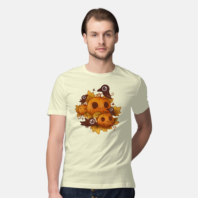 Pumpkins And Crows-Mens-Premium-Tee-ricolaa